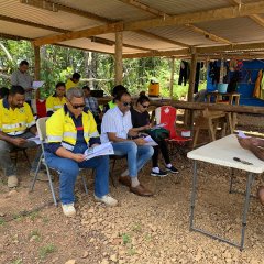 FijianMRD and Environment officials on site visit